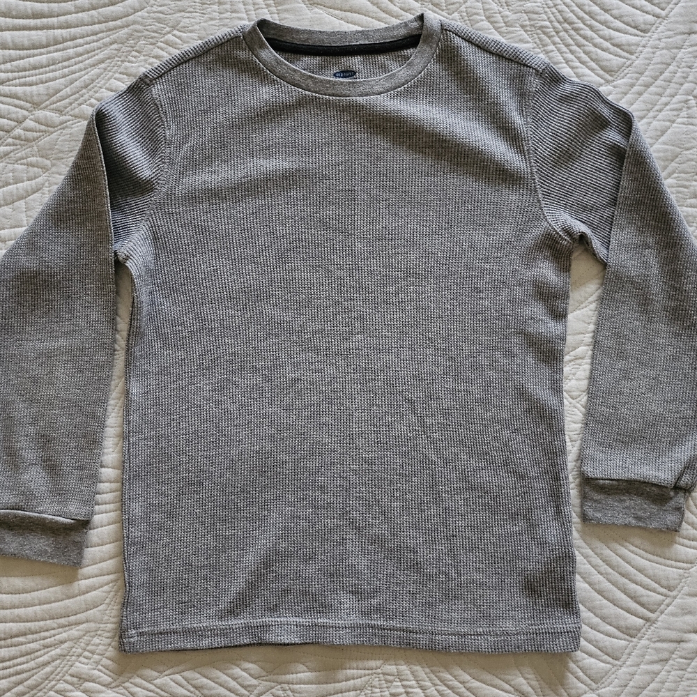 5 For $20 Old Navy Gray Waffle Knit Long Sleeve T Shirt